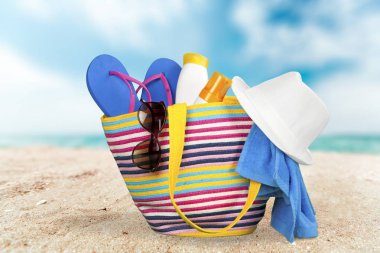 Yaz plaj renkli çanta