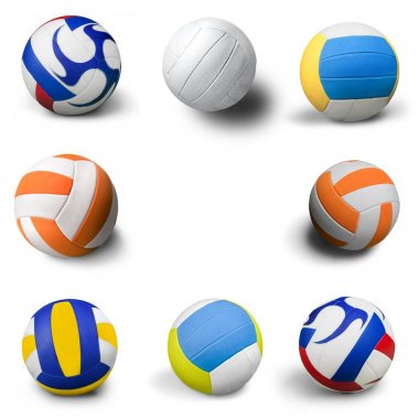 Voleybol topları koleksiyonu