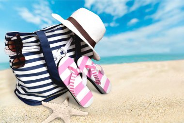 Yaz plaj renkli çanta