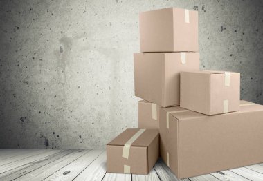 farklı karton kutular