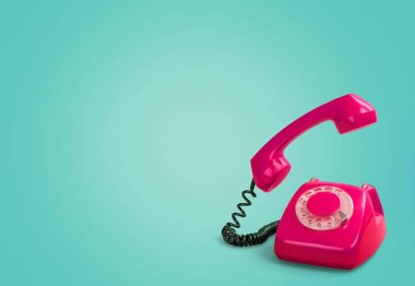 Retro kırmızı telefon
