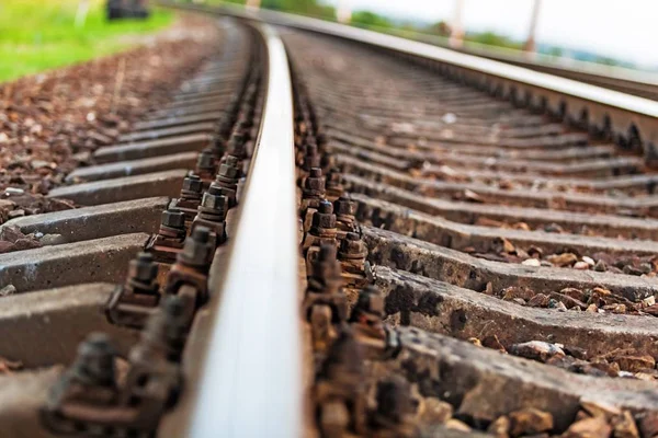 Close up view of railroad — Stock Photo, Image