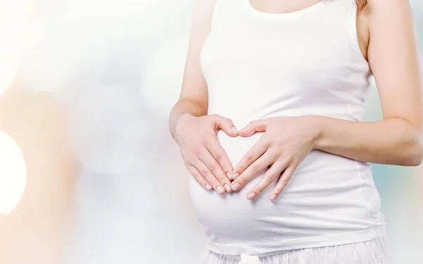 Schattig zwangere buik — Stockfoto