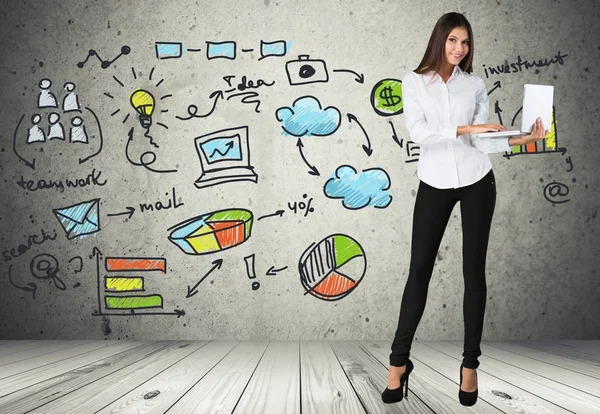 Portrait of a young businesswoman — Stock Photo, Image