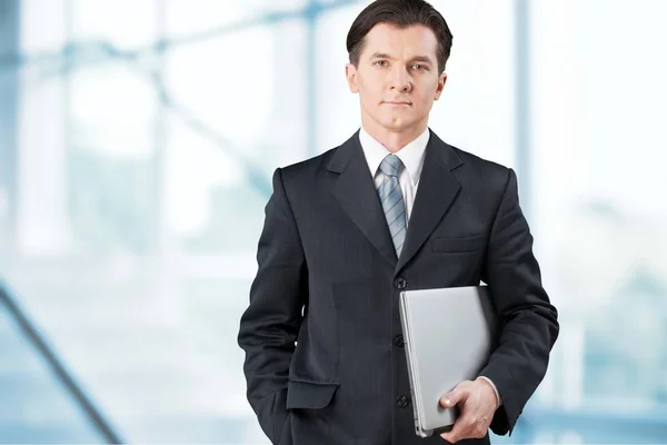 Young business man in suit — Stock Photo, Image