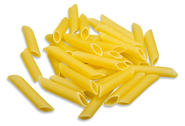 Pasta amarilla orgánica rigate — Foto de Stock