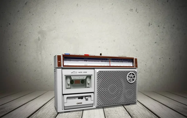 Altes Retro-Radio — Stockfoto