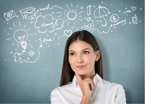 Retrato de una joven empresaria — Foto de Stock