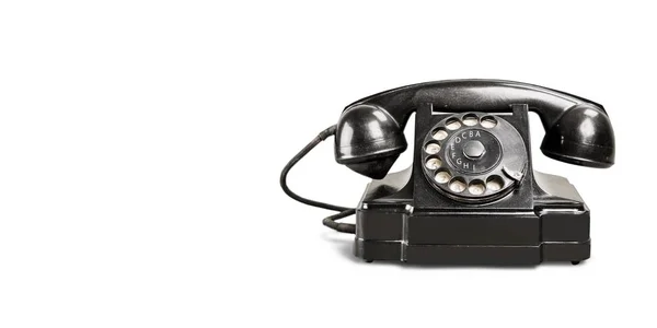 Retro svart telefon — Stockfoto