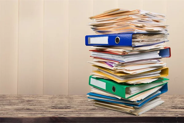 belgeleri arka plan üzerinde yığını