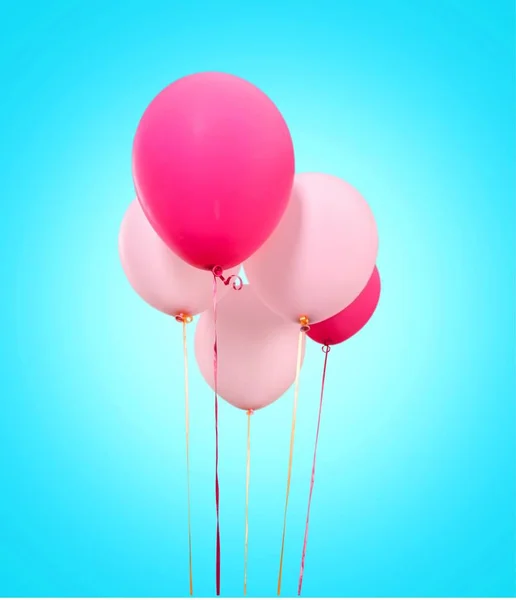 Branco di palloncini colorati — Foto Stock