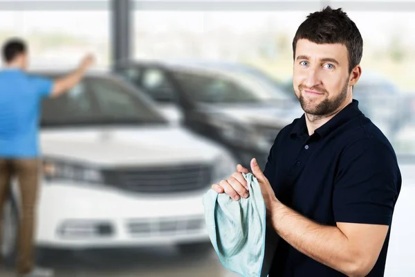 Cheerful Handsome mechanic — Stock Photo, Image