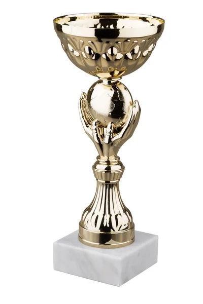 Gyllene trofé cup — Stockfoto
