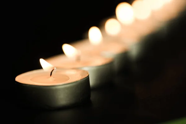 Candles through the darkness — Stock Photo, Image