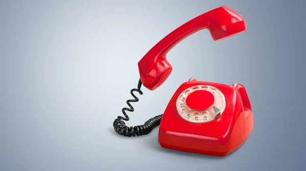 Retro červená telefon — Stock fotografie