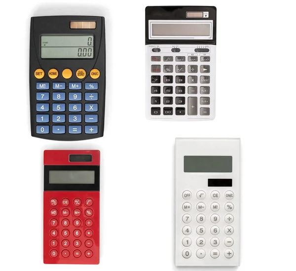 Various modern calculators — Stock Photo, Image