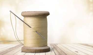 Bobin iplik iğne ile
