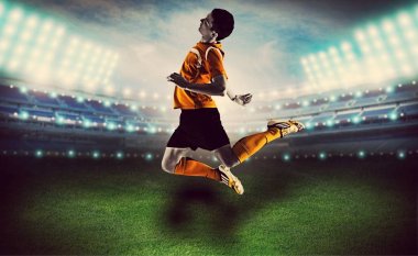 genç erkek futbol oyuncusu 