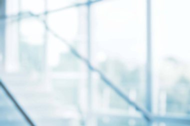 Cam pencere lobi için dış görünümü oluşturma office arka plan bulanıklık