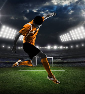 genç erkek futbol oyuncusu 