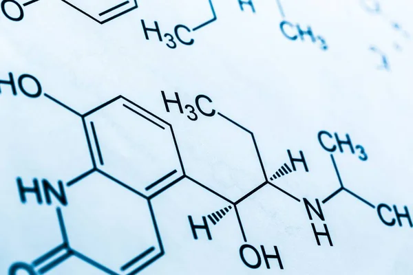 Biochemia cząsteczka formuły — Zdjęcie stockowe