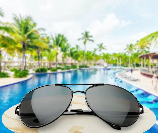 Black fashion sunglasses — Stock Photo, Image
