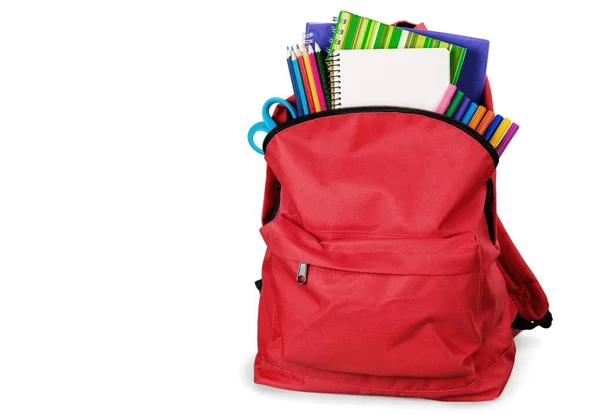Školní batoh na pozadí. — Stock fotografie