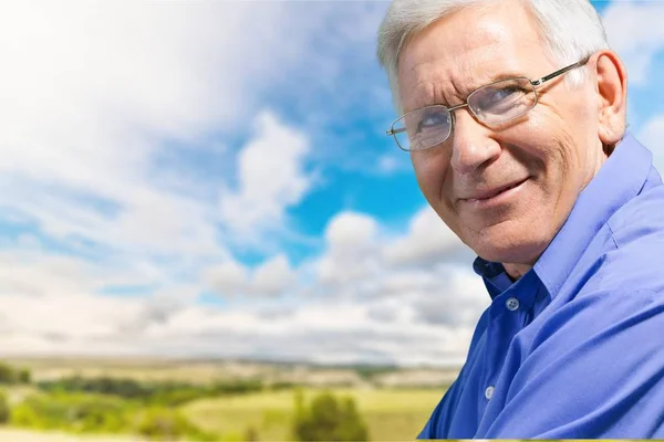 Thoughtful senior man — Stock Photo, Image