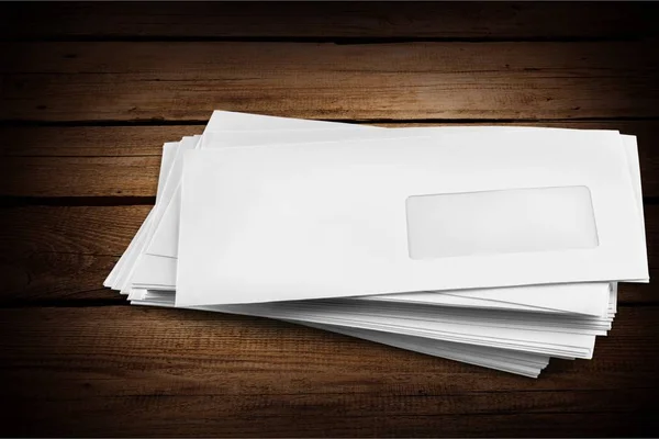 Stack of blan envelopes — Stock Photo, Image