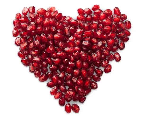 Granat nasiona w kształcie serca — Zdjęcie stockowe