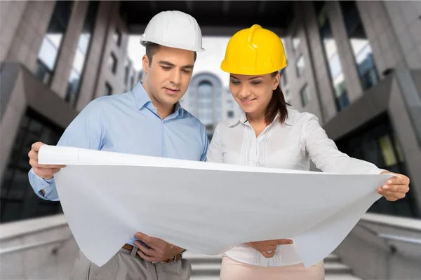 Business couple working together — Stock Photo, Image