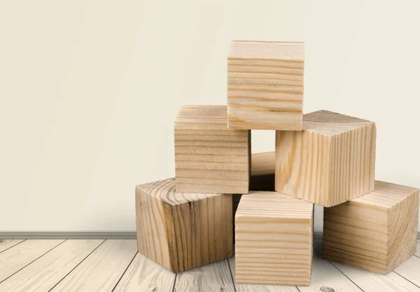 Cubes en bois jeu — Photo