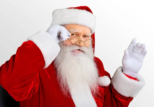 Porträt des Weihnachtsmannes — Stockfoto