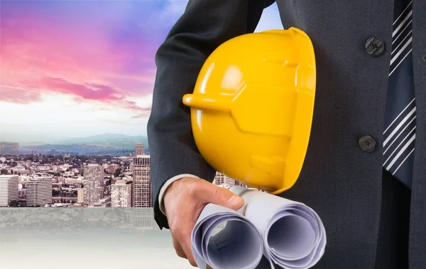 planı holding inşaat işçisi adam