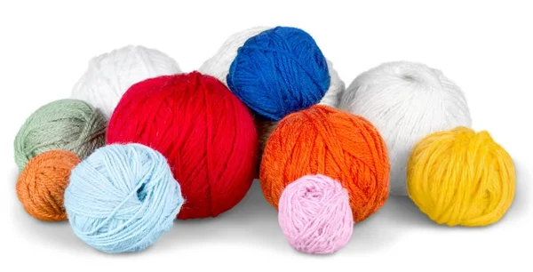 Billes de laine à tricoter — Photo