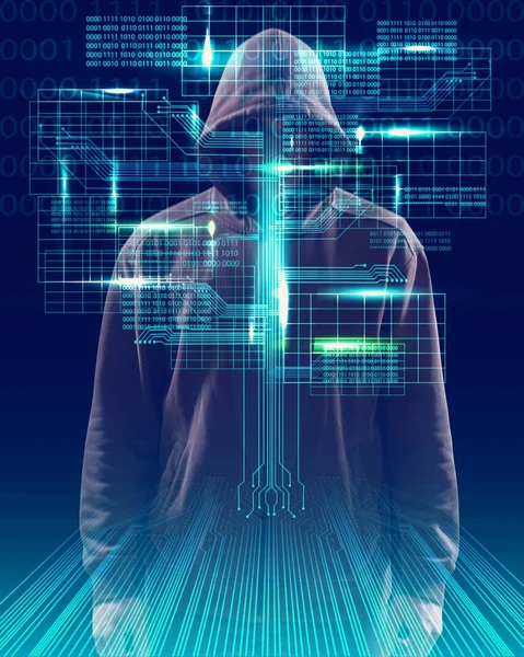 Cyber hacker'hoodie