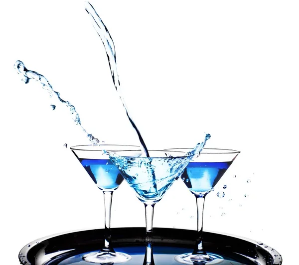 Három pohár martini — Stock Fotó