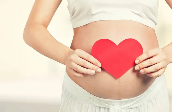 Cute pregnant belly — Stock Photo, Image