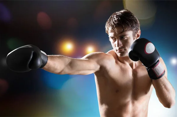 Jóképű férfi boxer — Stock Fotó
