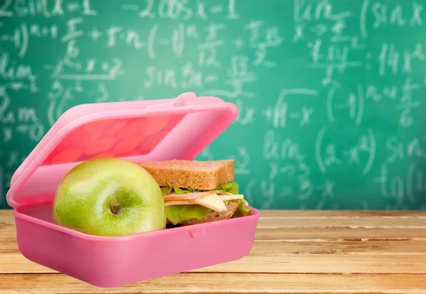 Composición del almuerzo escolar —  Fotos de Stock