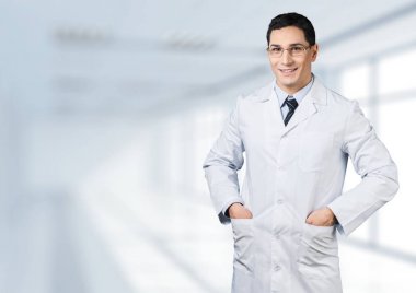 yakışıklı doktor portresi  