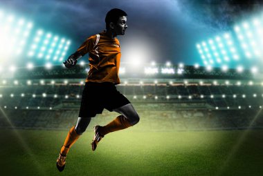 genç erkek futbol oyuncusu 