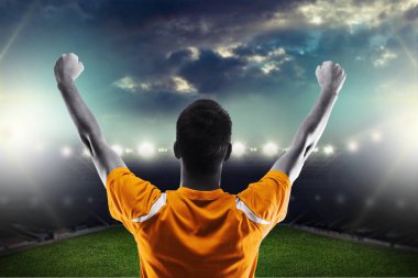 genç erkek futbol oyuncusu