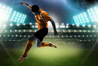 genç erkek futbol oyuncusu 