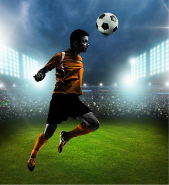 genç erkek futbol oyuncusu 