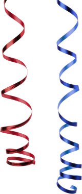 renkli kıvırcık şeritler