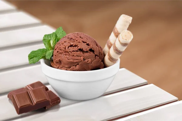 おいしいチョコレートのアイスクリーム — ストック写真