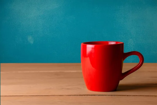 Vörös tea-cup — Stock Fotó