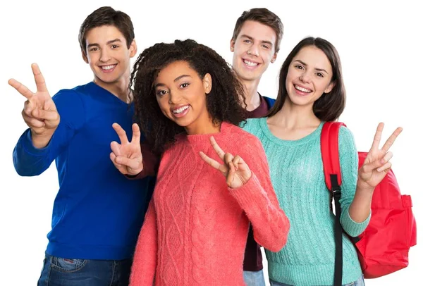 zafer işareti işaret öğrenciler