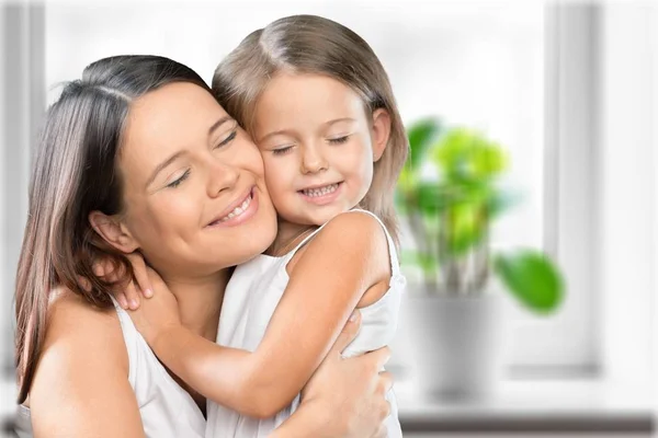 Young woman with little girl — Stock Photo, Image